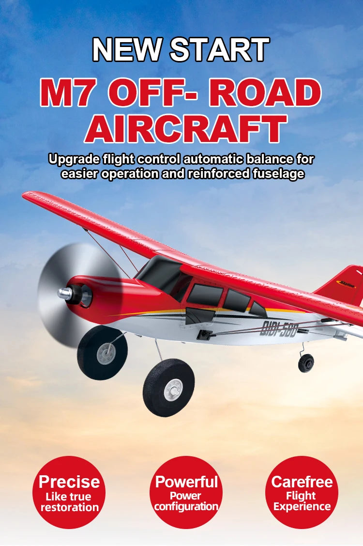 Qidi560 Moore M7 Off-Road RC Plane – 4CH Brushless Fixed-Wing Aircraft, EPP Foam, Remote Control Airplane Toy