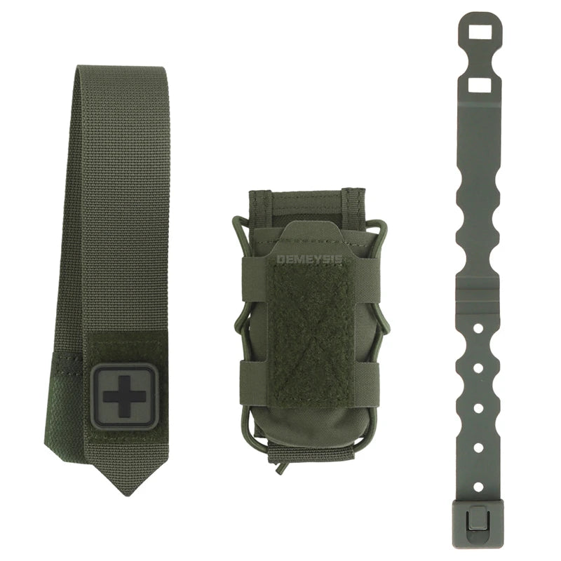 Tactical Tourniquet Pouch - Universal EMT Trauma First Aid Holder for Airsoft & Survival Gear