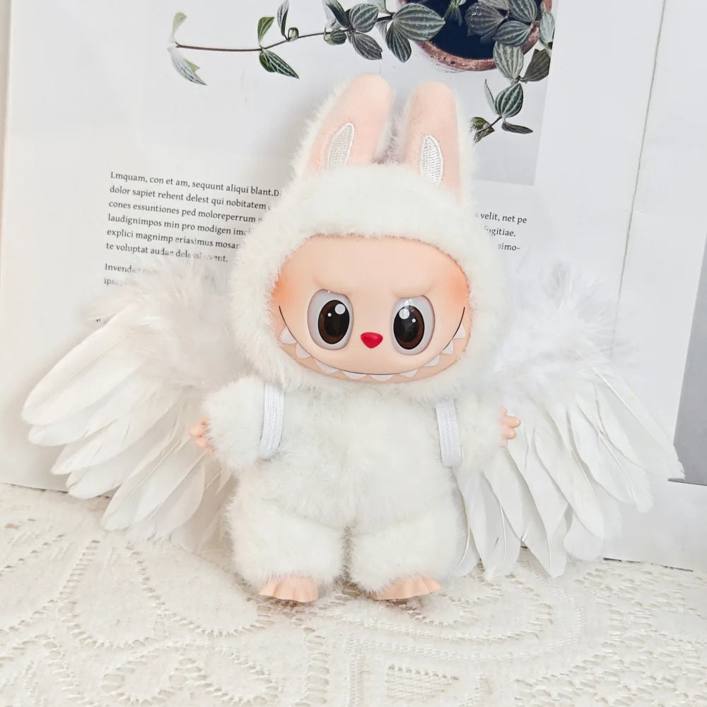 Labubu V1 V2 V3 Doll Clothes — Plush Idol Angel Wings Series Decoration DIY Toy Accessories Gift