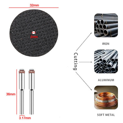 31PC Diamond Cutting Discs Set for Mini Drill Rotary Tool – HSS Circular Saw Blades, Sanding & Grinding Wheels for Metal, Wood, Stone & PVC Cutting Tools