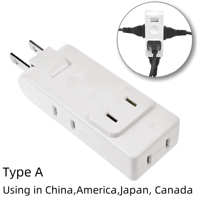 4-in-1 US Wall Outlet Extension Adapter - 180° Rotating Plug for Travel and Portable Power Use in Mexico and Canada