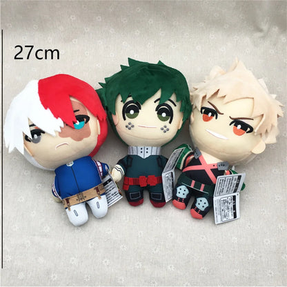 My Hero Academia Plush Toys 15–27cm – Izuku Midoriya, Katsuki Bakugou & Shouto Todoroki Stuffed Dolls for Kids Gifts