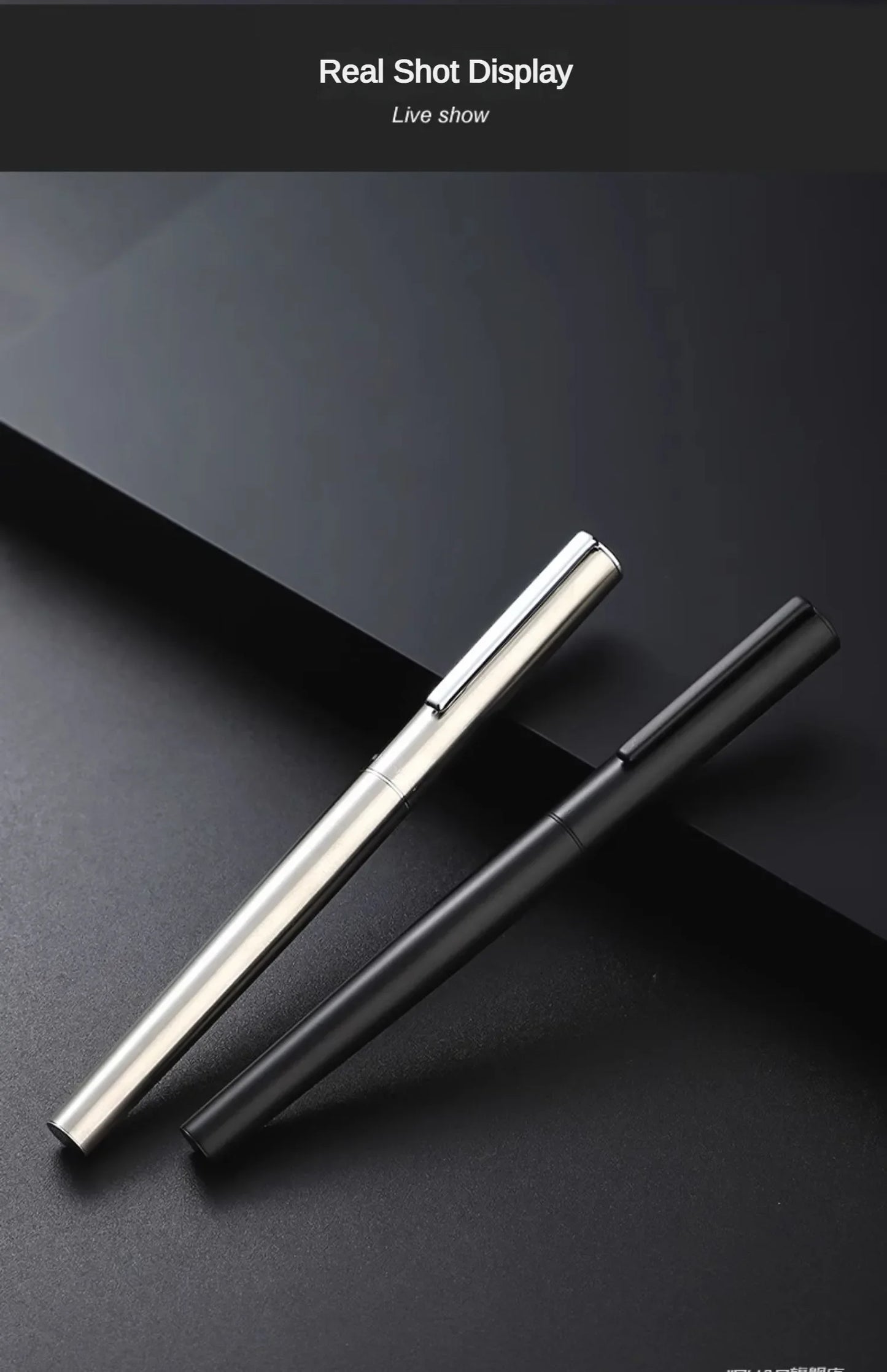Jinhao 35 Fountain Pen — All-Steel Luxury EF/F Nib for Calligraphy, Writing, Office & School Supplies
