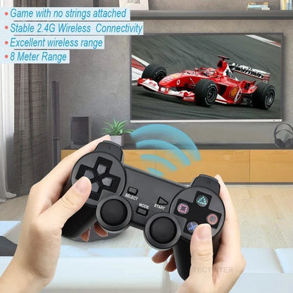 Wireless Gamepad for Sony PS2 – Controller with Double Vibration Shock Joystick for PlayStation 2 & USB PC