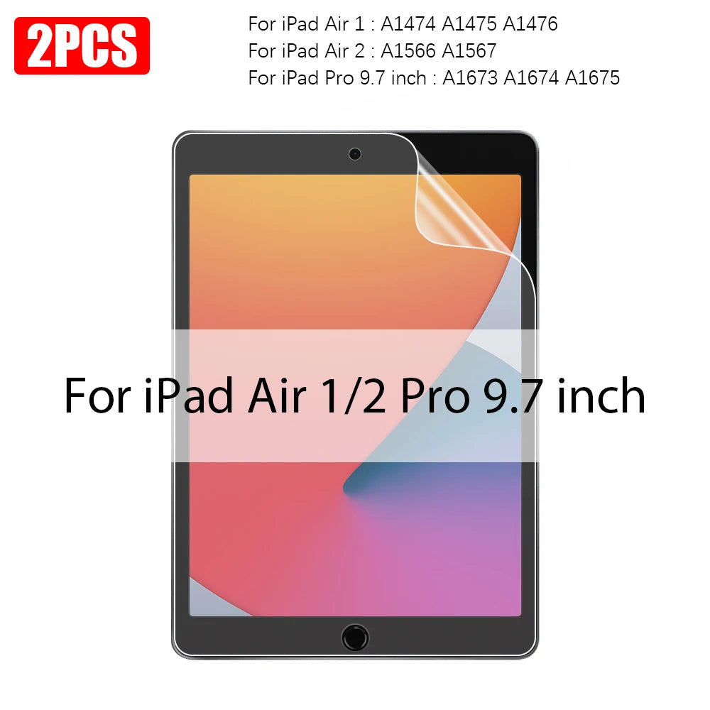 2PCS Paper-Like Screen Protector for iPad (10th Gen, Pro 11/12.9, Air 5/4, Mini 6, 7-9th Gen)