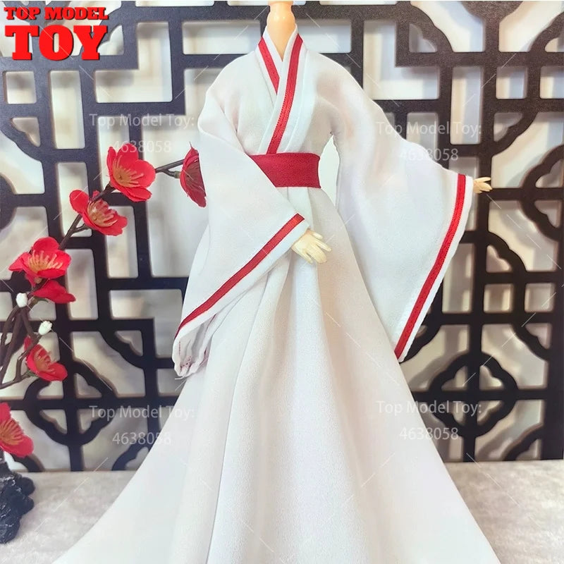 30cm 1/6 Doll Clothes – Style Printed Hanfu Outfit for 12" Female Action Figure Toy