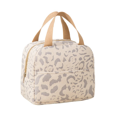 Ink Pattern Insulated Lunch Bag - Bento Box Cooler Tote with Ice Pack for Travel & Picnic