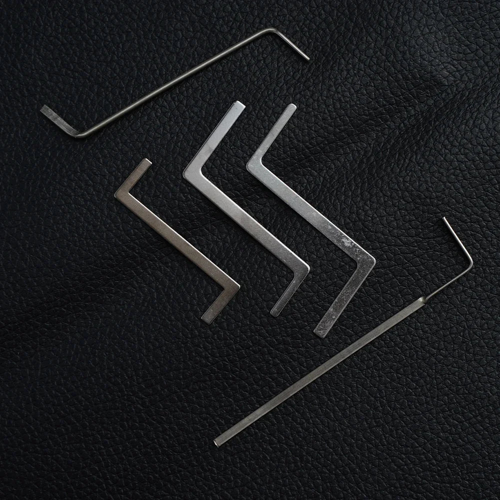 11Pcs Lock Pick Set - Double-Head Tension Wrench Turning Tools Emergency Unlock Kit for DIY Locksmith Beginners