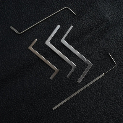 11Pcs Lock Pick Set - Double-Head Tension Wrench Turning Tools Emergency Unlock Kit for DIY Locksmith Beginners