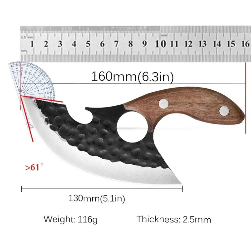 Multifunctional Stainless Steel Meat Cleaver - Bone Cleaver Forging Knife, Ideal Kitchen Tool for Cooking and BBQ