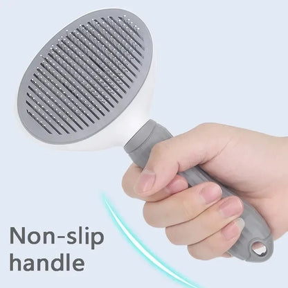 Self-Cleaning Pet Grooming Brush - Dog & Cat Hair Remover Comb for Deshedding and Dematting