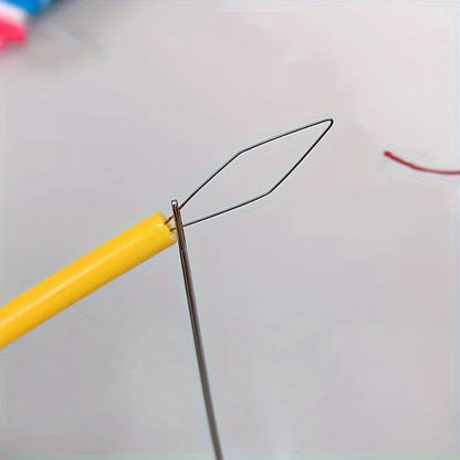 5-Piece Sewing Threading Tool Set - Plastic Threaders for Beadwork, Crafts & Hand Sewing