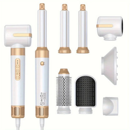 Tinsol 7-in-1 Brushless High-Speed Hair Dryer Brush – Ionic Blow Dryer with Diffuser, Hot Air Comb & Hair Curler