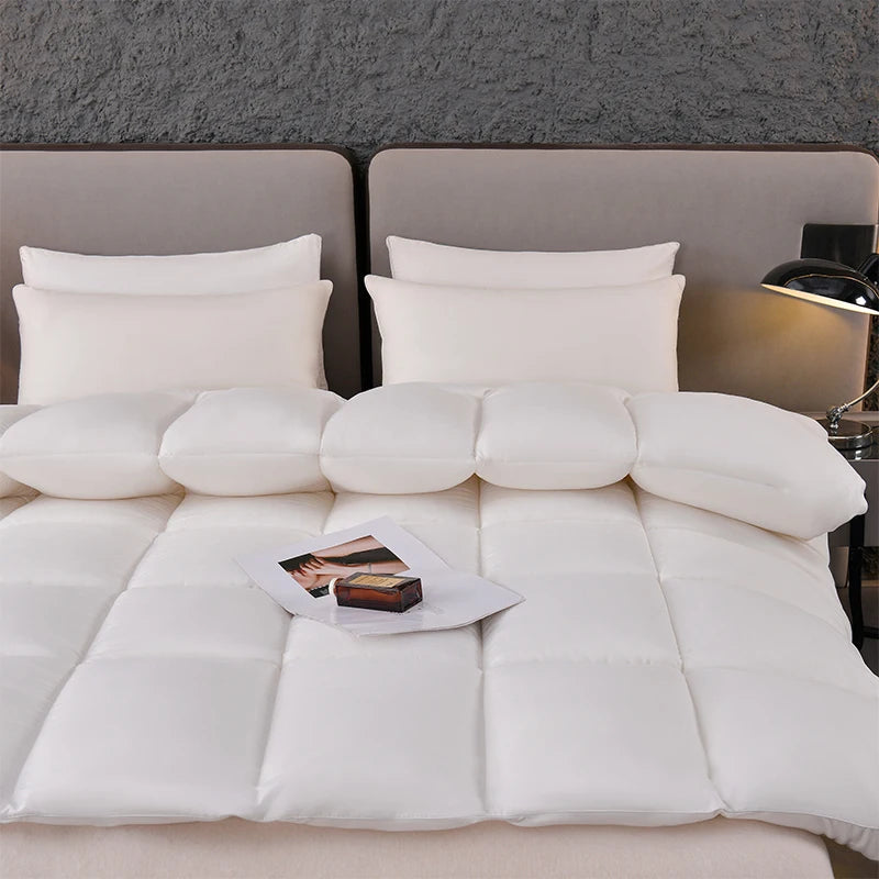 Feather Goose Down Duvet – Warm Winter Thick Quilts, Down-Filled Comforters for Single, Double, Queen & King Size Beds