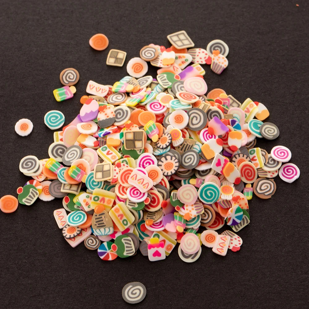 1000PCS Polymer Clay Fruit Slices – Resin DIY Craft Supplies for Jewelry, Epoxy, Silicone Mold & Cellphone Decoration