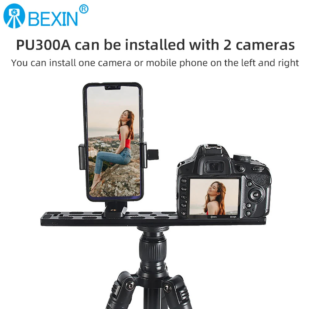 BEXIN Universal Aluminum Alloy Quick Release Plate – 1/4" Screw Tripod Mount Adapter for Arca Swiss & Benro Ball Head Cameras