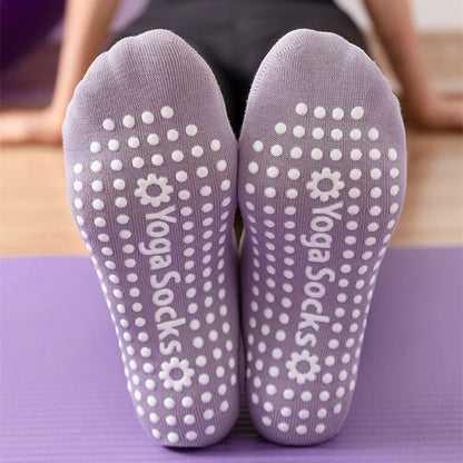 1 Pair Professional Women’s Yoga Socks – Silicone Anti-Slip Ballet and Pilates Socks, Breathable Bandage Dance Sports Socks