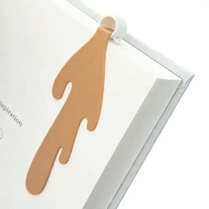 Cute Spilled Coffee Bookmark – Funny Corner Marker for Books, Creative Reading Stationery & School Supplies