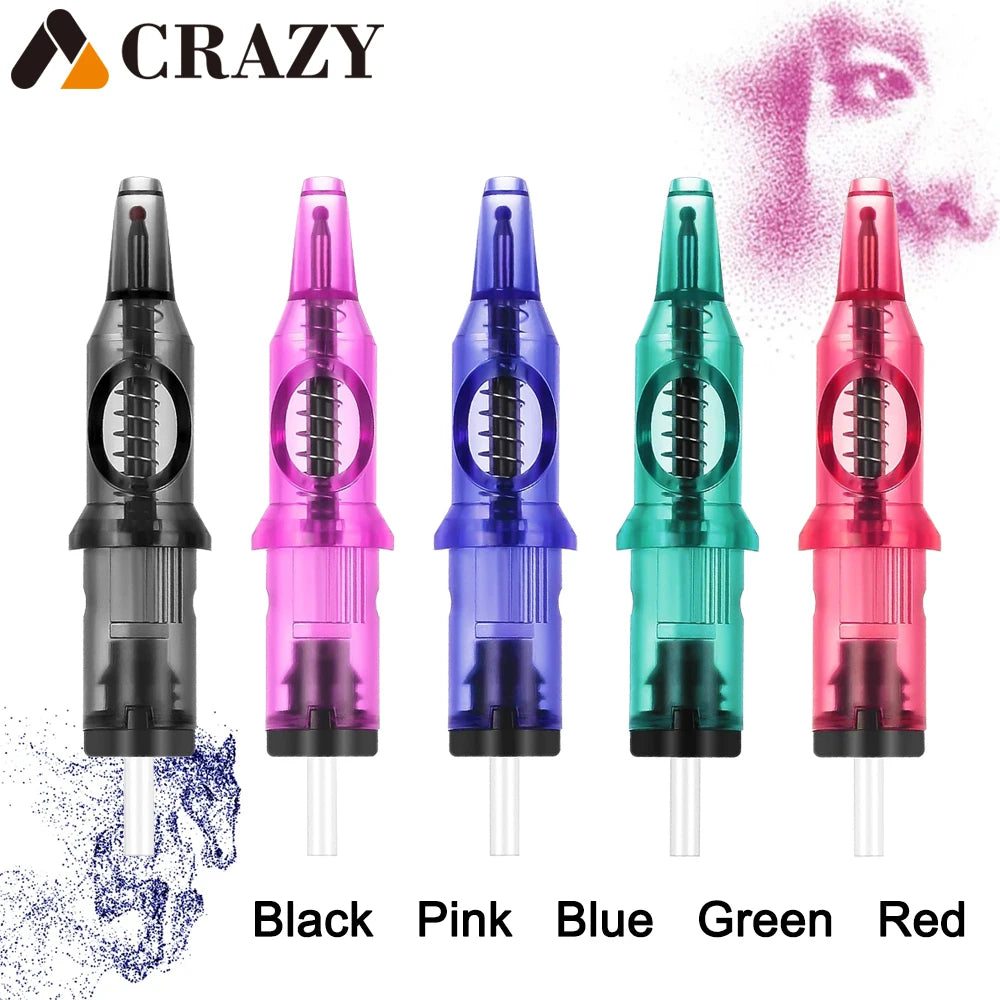 10/5PCS Ballpoint Cartridge Tattoo Needles — Practice Needles for Beginners & Designer Drawing with Tattoo Pen Machine
