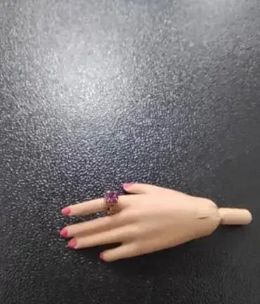 LX578 Handmade Crystal Diamond Doll Jewelry Set – Toy Rings & Fashion Accessories for 1/6 30cm Dolls (15 Days Production Time)