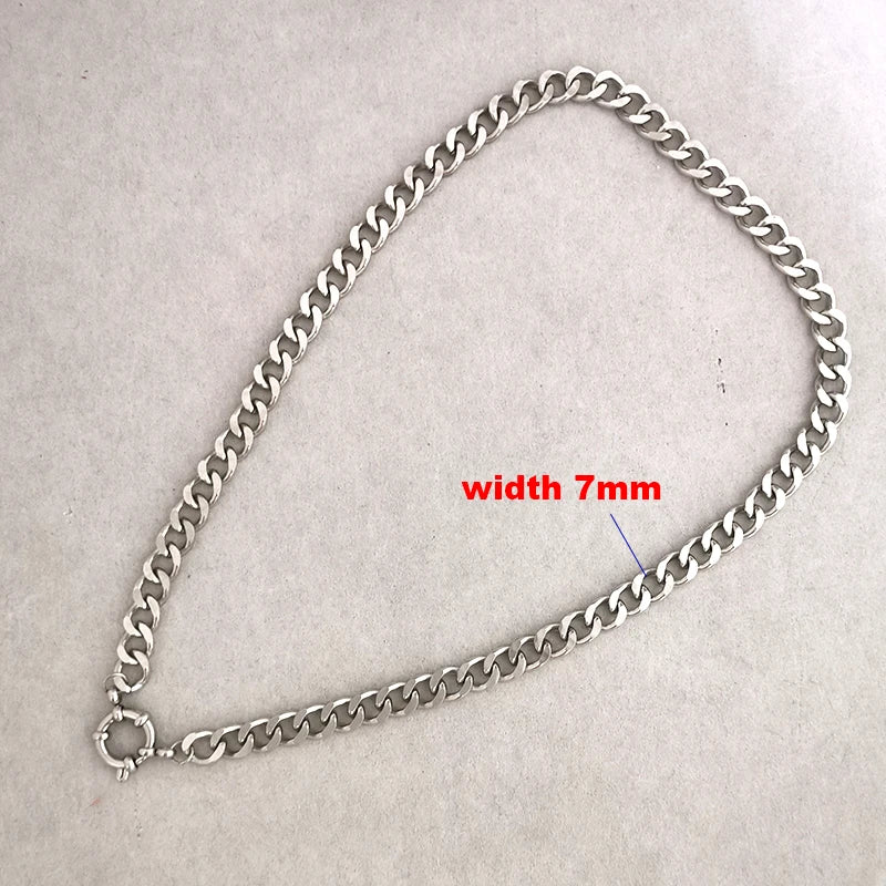 Spring Sailor Clasp Necklace – Stainless Steel Paperclip Link Chain Choker for Women & Men, Geometric PVD Gold Jewelry