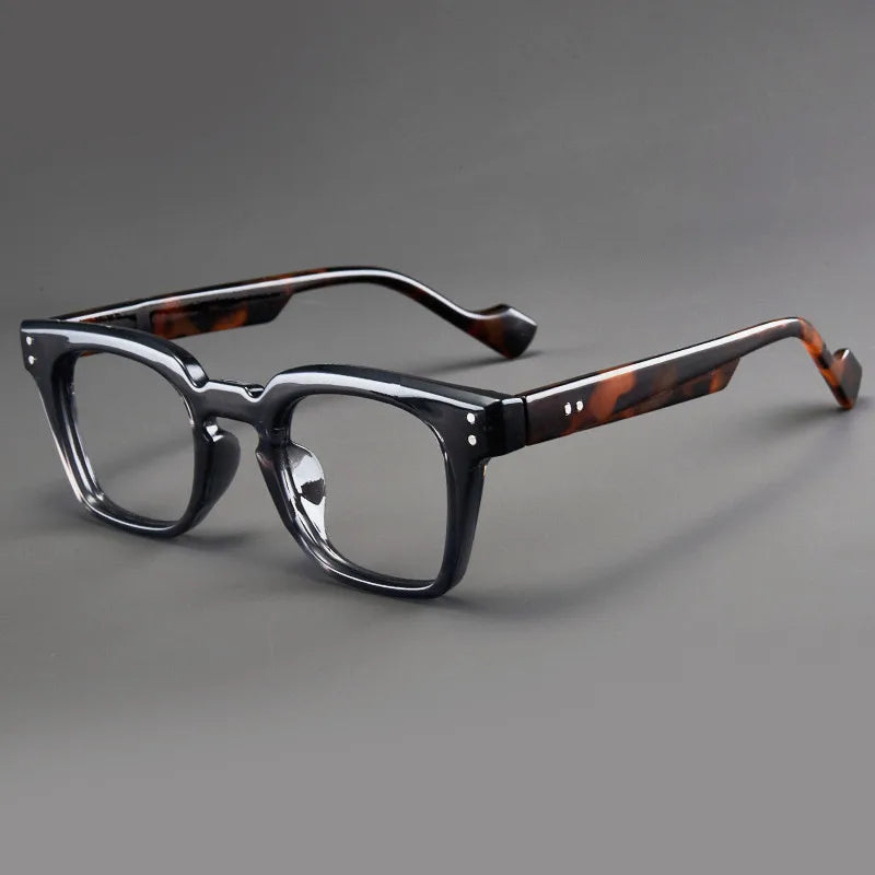 New Retro Square Frame Reading Glasses – High-Definition Printed Presbyopia Glasses for Men & Women