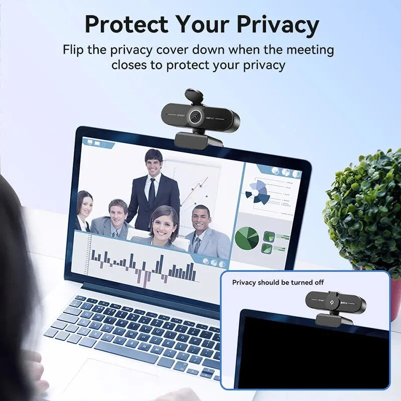 EMEET C60E 4K Webcam - 1440P 2K, 1080P USB Computer Camera with Autofocus for Video Calls and Conferences