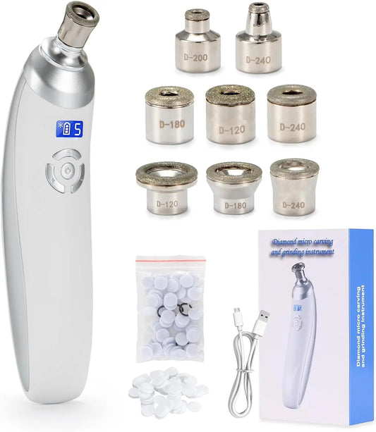 Wireless Diamond Microdermabrasion Machine - Deep Skin Cleansing Blackhead Remover Anti Aging Facial Care Tool