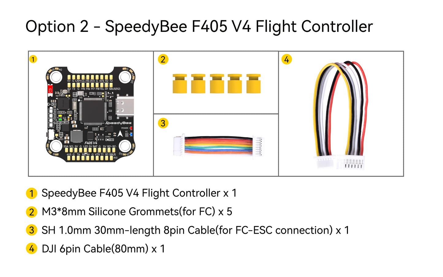 SpeedyBee F4 F405 V4 30x30 Stack – 55A/60A BLS 4-in-1 ESC, ICM42688P, Wireless Bluetooth FC for FPV Racing Drones, iNAV & Betaflight Compatible