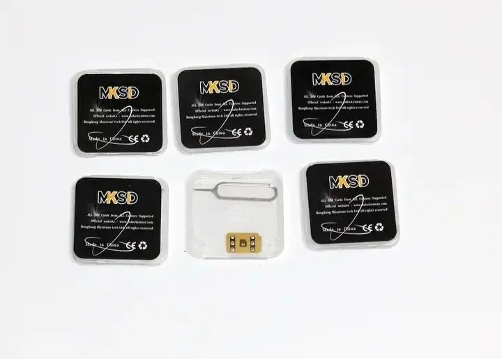 MKSD Ultra V5.5 Unlocking Card Stickers – Compatible with iPhone 6-13 Series (Black & Blue Options)