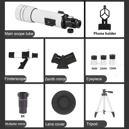 BORWOLF 40070 Professional Astronomical Telescope - 333X High-Definition Monocular for Moon, Stars & Bird Watching