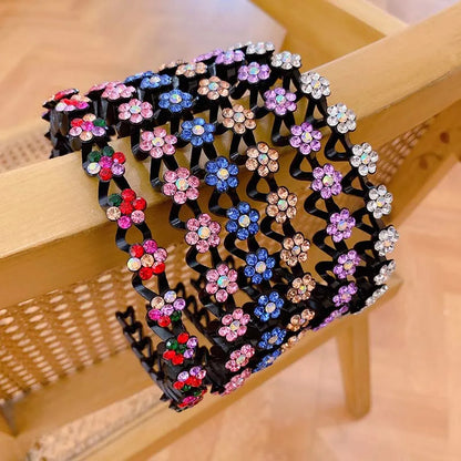 New Non-slip Rhinestone Headbands – Solid Wave Hairbands for Women & Girls, Bezel Fashion Hair Hoop, Boutique Hair Accessories