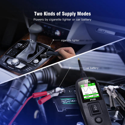 Automotive Circuit Tester Power Probe Kit - 12/24V Voltage & Resistance Diagnostic Tool for Over-Load/Short Circuit Testing