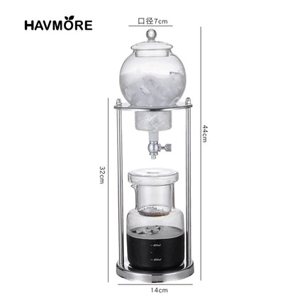 600ml Cold Brew Coffee Maker - Iced Coffee Drip Pot for Home Baristas and Espresso Accessories