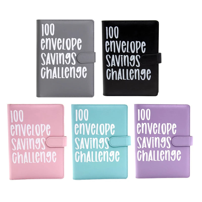 100 Envelope Challenge Binder – Savings Challenge Loose-Leaf Budget Binder with Cash Envelopes, Money Organizer System