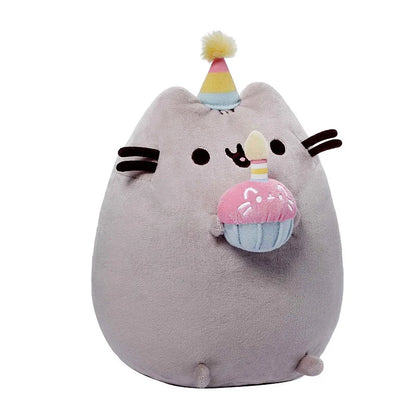 Round Cat Plush Cushion - Soft Cotton-Filled Pillow for Sofas, Hugs, Home Decor, and Gifts for Girlfriends, Toddlers, and Best Friends
