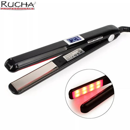 Ultrasonic Infrared Hair Straightener — Cold Keratin Treatment Flat Iron for Frizz Control & Hair Repair