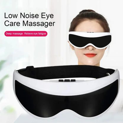 Electric Wireless Eye Massager Mask – Migraine Relief, Vision Improvement & Forehead Vibration Eye Care Glasses