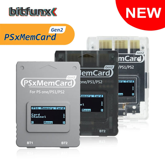 Bitfunx PSxMemCard Gen2 – SD2PSXTD Save Storage for PS1 & PS2 Games, Compatible with PlayStation Consoles