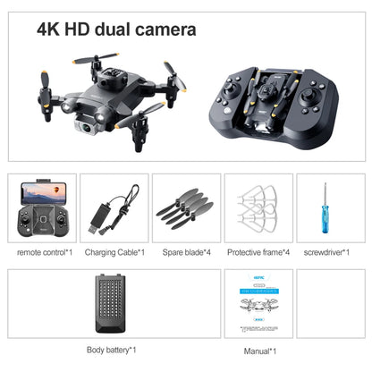 4DRC V30 Mini Drone – 4K/1080P HD Camera FPV RC Quadcopter with 5-Sided Obstacle Avoidance, Toy Gift Helicopter