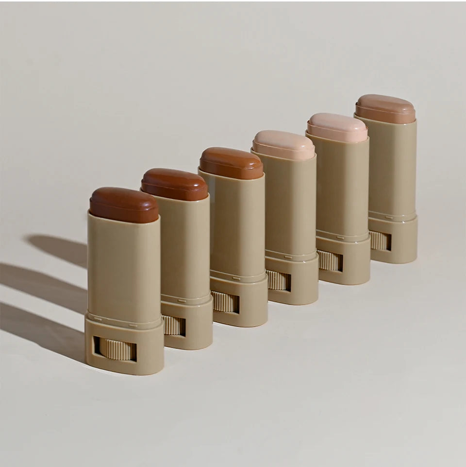 Stick Foundation Balm – Serum-Infused Skin Tint, High-Coverage & Smoothing, Travel-Friendly Bronzer