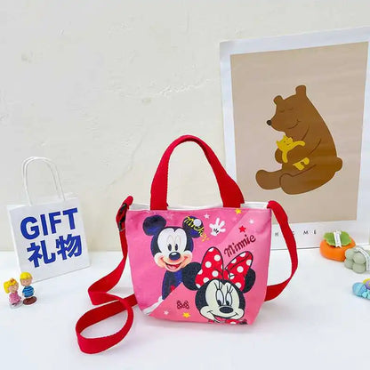 Disney Mickey Canvas Shoulder Bag – Lightweight Large Capacity Tote Handbag with Adjustable Strap for Women, Work, Travel & Weekend Use