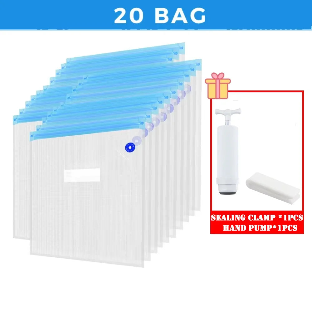 30-Pack Filament Storage Vacuum Bags for 3D Printer PLA/ABS/TPU - Humidity Resistant Dryer for Safekeeping