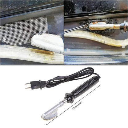 Electric Soldering Iron with Flat Tip Plastic Handle | Handheld Plastic Welding Machine for Car Bumper Repair