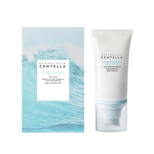 50+ SPF Facial Sunscreen Cream — Centella Sunblock for Skin Whitening, Moisturizing & Body Protection