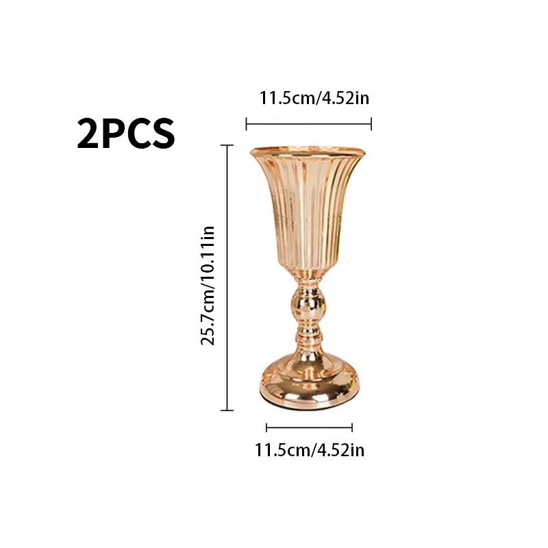Retro Wrought Iron Flower Pots — Wedding, Dried Flower & Home Decoration Vases for Hotel & Event