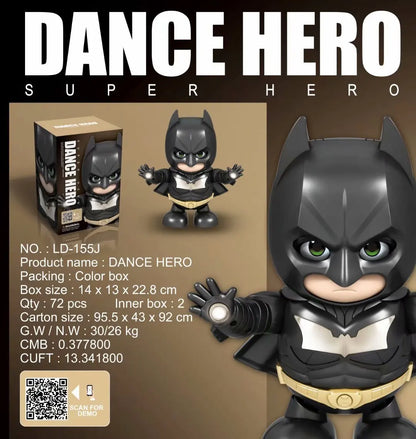 Marvel Iron Man Dance Action Figure – LED Light Singing Robot, Spiderman & Avengers Superhero Toy, Kid’s Christmas Gift