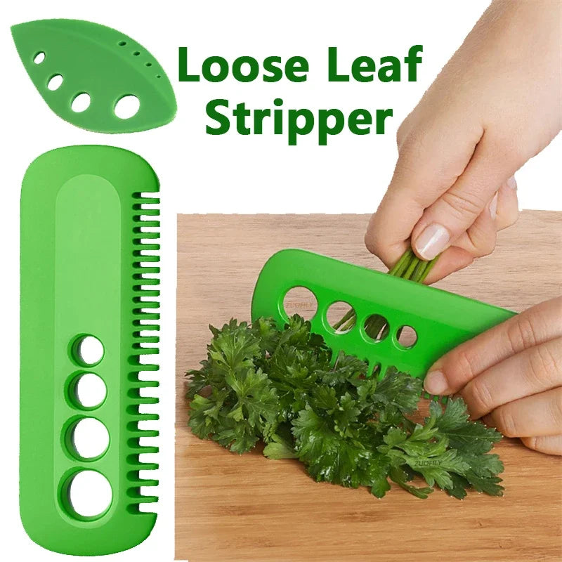 1Pc Vegetable Herb Stripper Tool - Portable Kale, Oregano, Parsley, Cilantro Leaf Remover Comb for Kitchen