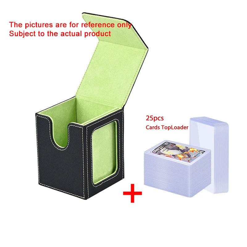 25PCS Transparent PVC Card Sleeves – Hard Plastic Protective Holders for Trading & Game Cards