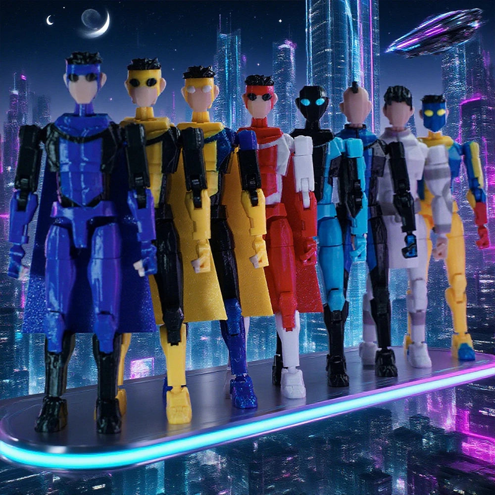 3D Printed Invincible Anime Action Figures – Multi-Jointed Superhero Model Toys & Gifts